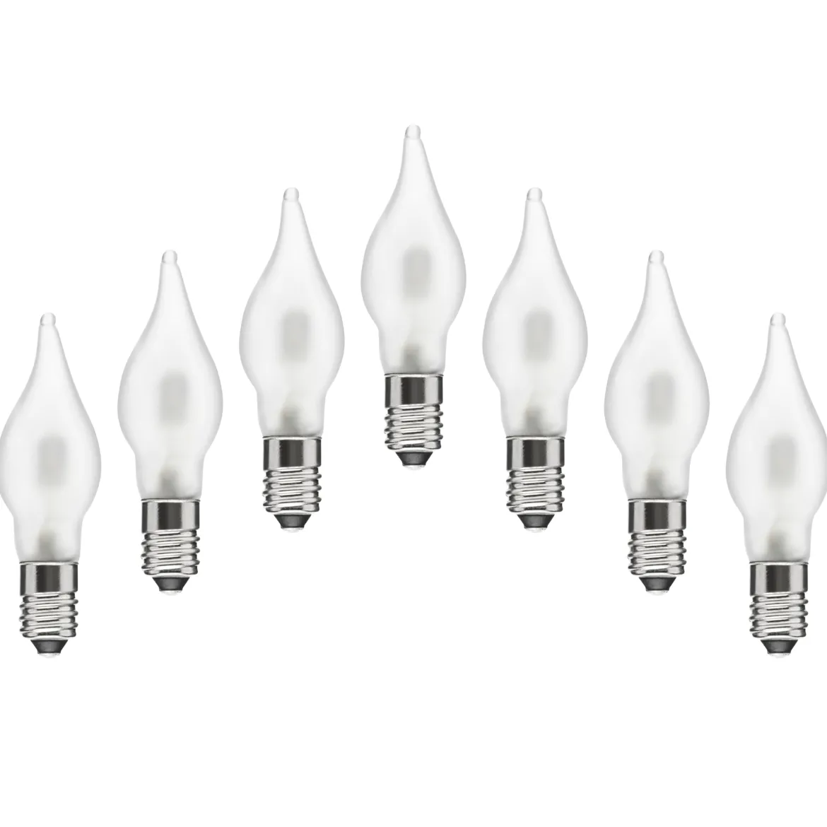 Ledsavers Frostet reservepære til adventslysestager LED 7-pakke