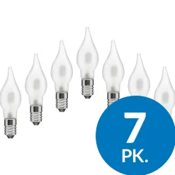Ledsavers Frostet reservepære til adventslysestager LED 7-pakke