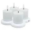 LED Varmelys genopladelige 4-pak