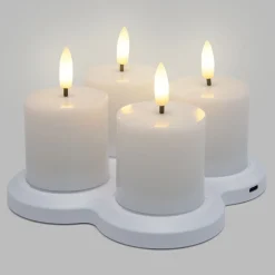 LED Varmelys genopladelige 4-pak