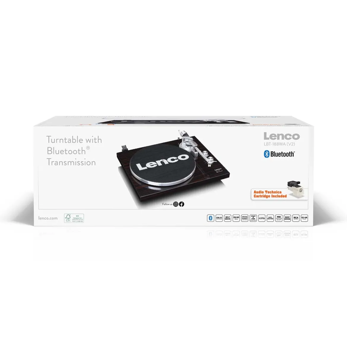 Lenco Bluetooth pladespiller LBT-188WA