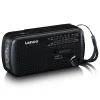Lenco MCR-113BK FM-radio med dynamo- og solcelleopladning