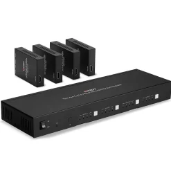 Lindy Cat 6 HDMI Matrix Extender - 4K/60Hz - 4x4 vejs - 70 meter
