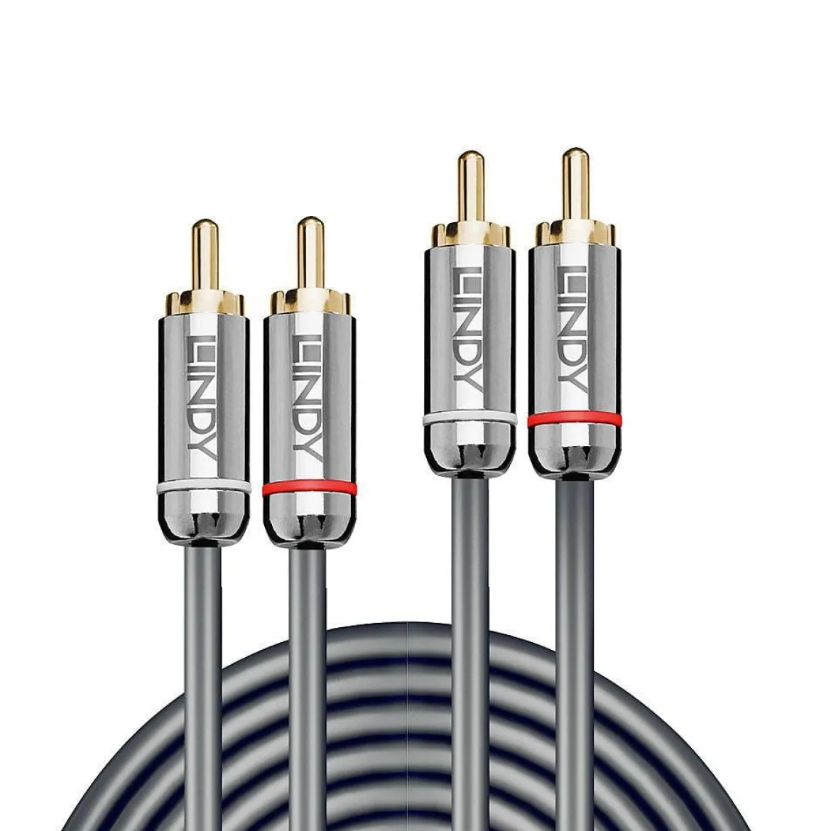 Lindy Dual Phono Audio Cable Cromo Line - 3 m