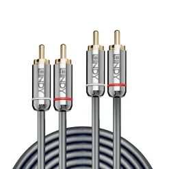 Lindy Dual Phono Audio Cable Cromo Line - 5 m