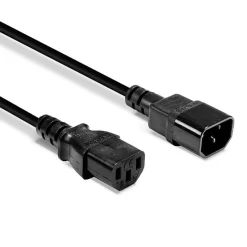 Lindy IEC Forlængerkabel (C14 til C13) - 0.5 m