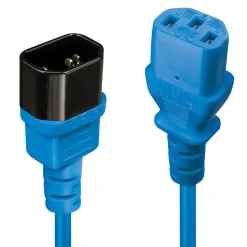 Lindy IEC Forlængerkabel (C14 til C13) - 2 m - Blå
