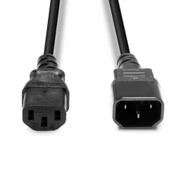 Lindy IEC Forlængerkabel (C14 til C13) - 2 m