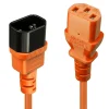 Lindy IEC Forlængerkabel (C14 til C13) - 0.5 m - Orange