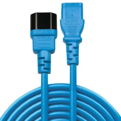 Lindy IEC Forlængerkabel (C14 til C13) - 1 m - Blå