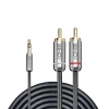 Lindy 3.5mm til Phono Audio Cable Cromo Line - 2 m