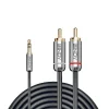 Lindy 3.5mm til Phono Audio Cable Cromo Line - 1 m
