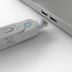 Lindy USB-A Port Blocker Blå - 4-pak
