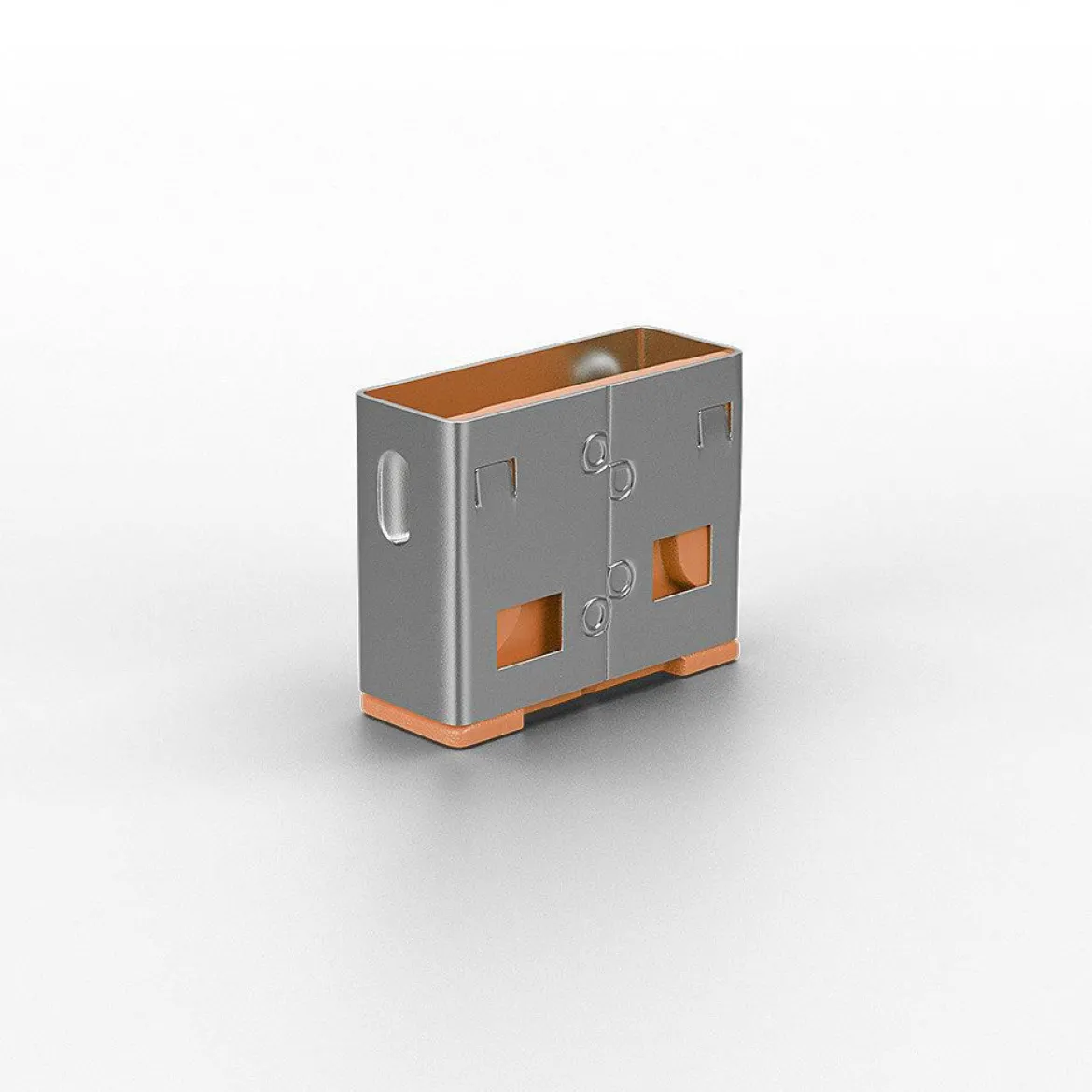 Lindy USB-A Port Blocker Orange - 10-pak