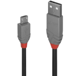 Lindy USB 2.0 Typ A til Micro-B Cable Anthra Line - 0.5 m