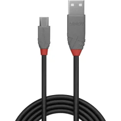 Lindy USB 2.0 Typ A til Micro-B Cable Anthra Line - 0.5 m