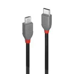 Lindy USB 2.0 Typ C til Micro-B Cable Anthra Line - 1 m