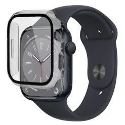 Linocell cover til Apple Watch med skærmbeskyttelse 45 mm