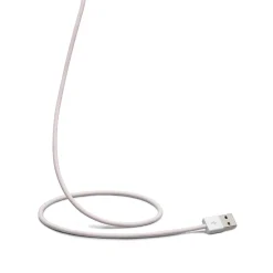 Linocell Flettet USB-A til Lightning-kabel - MFi - Lyserød - 1 m