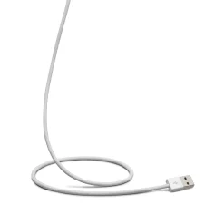 Linocell Flettet USB-A til Lightning-kabel - MFi - Hvid - 1 m