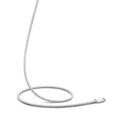 Linocell Flettet USB-A til Lightning-kabel - MFi - Hvid - 1 m