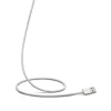 Linocell Flettet USB-A til Lightning-kabel - MFi - Hvid - 2 m