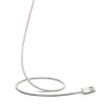 Linocell Flettet USB-A til Lightning-kabel - MFi - Lyserød - 0,5 m