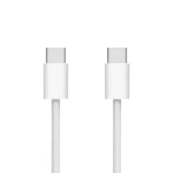 Linocell Flettet USB-C 2.0-kabel - 240 W - Hvid - 1 m