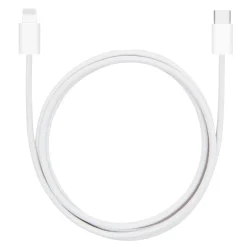 Linocell Flettet USB-C til Lightning-kabel - MFi - Hvid - 1 m