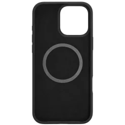 Linocell Gummifodral til iPhone 16 Pro Max - Sort
