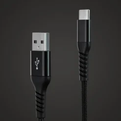 Linocell Kevlar 1 m USB-C Sort