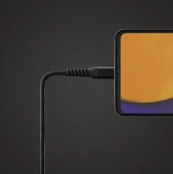 Linocell Kevlar 2 m USB-C Sort