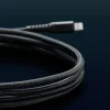 Linocell Kevlar USB-A til Lightning-kabel - MFi - Sort - 2 m
