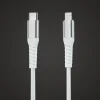 Linocell Kevlar USB-C til Lightning-kabel - MFi - Hvid - 1 m