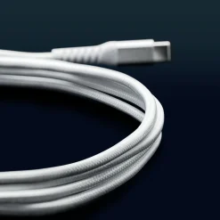 Linocell Kevlar USB-C til Lightning-kabel - MFi - Hvid - 1 m