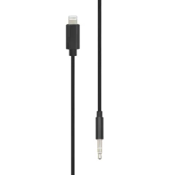 Linocell Lightning til 3,5 mm kabel - MFi - Sort - 1 m