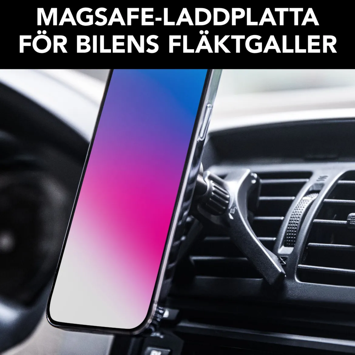 Linocell Magnetisk Qi2 opladningsplade til bilen 15 W