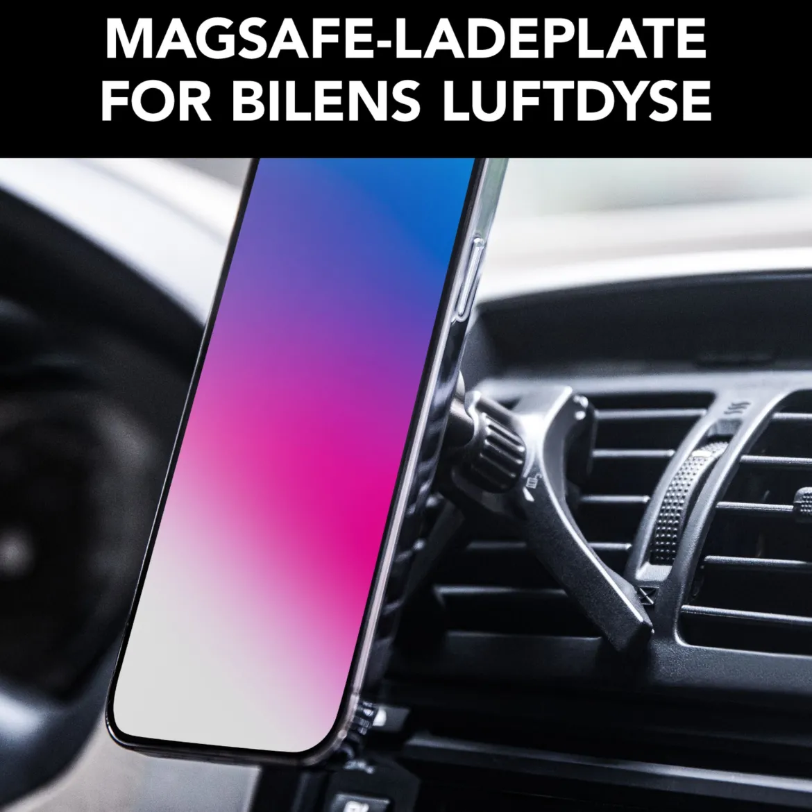 Linocell Magnetisk Qi2 opladningsplade til bilen 15 W