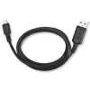 Linocell Micro-USB-kabel - Sort 2 m