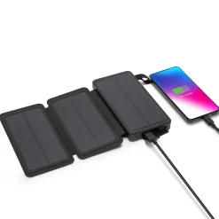 Linocell Powerbank med solcelleopladning - 20 W - 8000 mAh