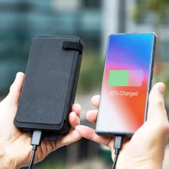 Linocell Powerbank med solcelleopladning - 20 W - 8000 mAh