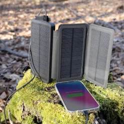 Linocell Powerbank med solcelleopladning - 20 W - 8000 mAh