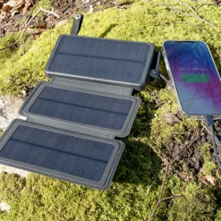 Linocell Powerbank med solcelleopladning - 30 W - 16000 mAh