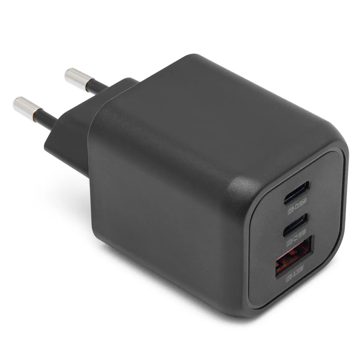 Linocell Premium GaN multilader 65 W PD - Sort