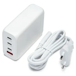 Linocell Premium GaN Multilader PD 3.0 100 W - Hvid