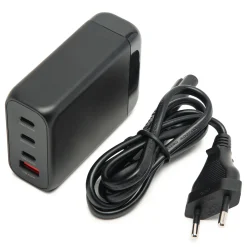 Linocell Premium GaN Multioplader PD 3.0 100 W - Sort