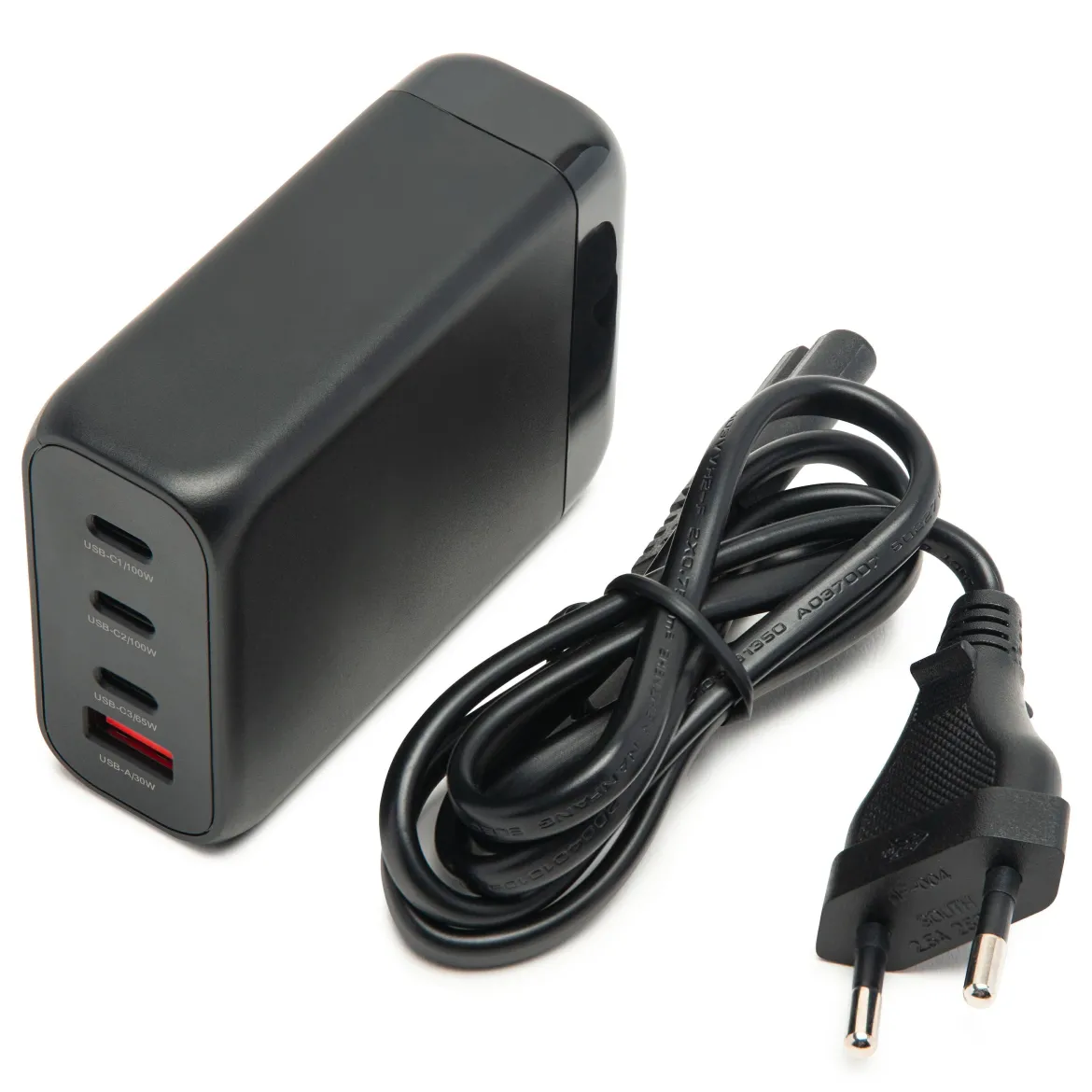 Linocell Premium GaN Multioplader PD 3.0 100 W - Sort