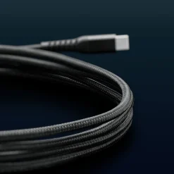 Linocell Premium Kevlar USB-C til Lightning-kabel - MFi - Sort - 1 m