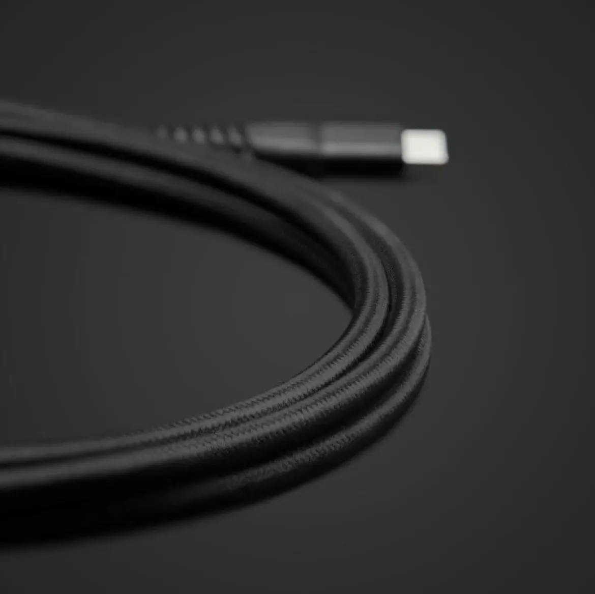 Linocell Premium Kevlar USB-C 3.2 Kabel - Sort 2 m