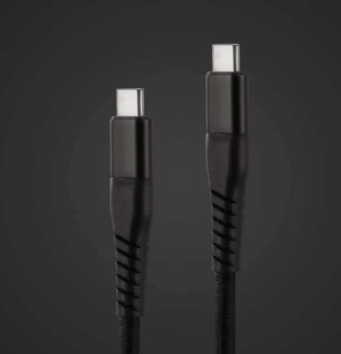 Linocell Premium Kevlar USB-C 3.2 Kabel - Sort 2 m
